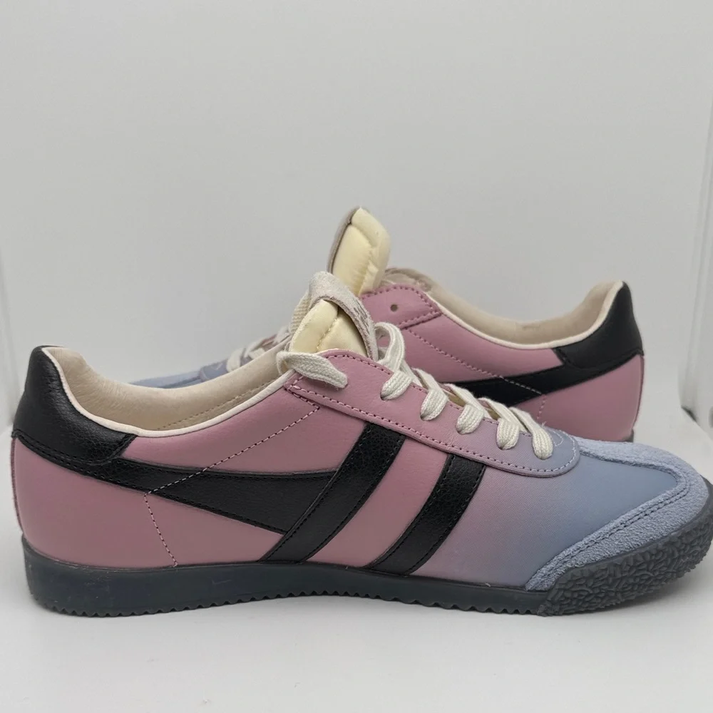 Gola Elan Ombre Low Top Leather Suede Purple, Pink Black Sneakers Size 7.5 - NEW